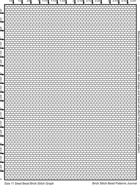 Printable Seed Bead Graph Paper